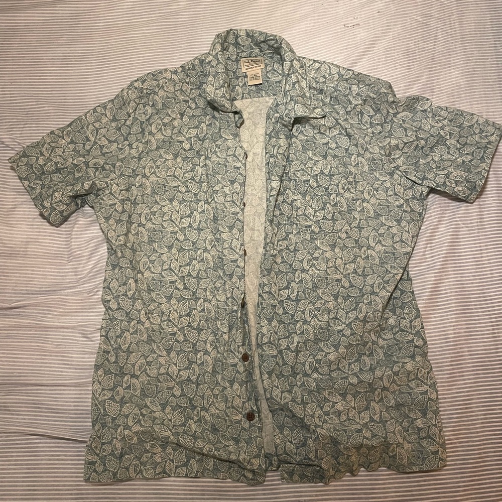 Tommy Bahama Green Leaf Print Shirt